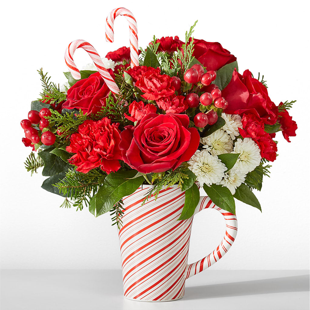 Peppermint Swirl Mug – Gunnels Florist Inc, Cookeville TN