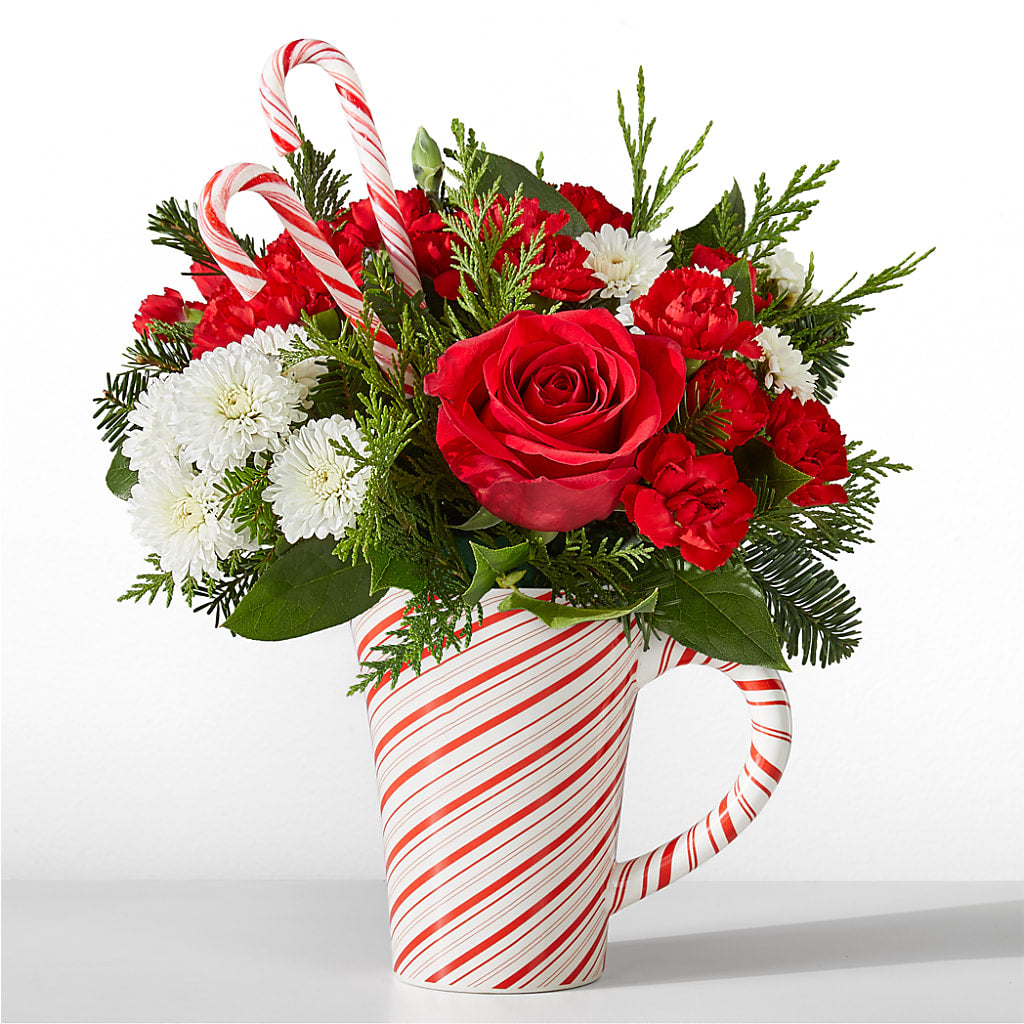 Peppermint Swirl Mug – Gunnels Florist Inc, Cookeville TN