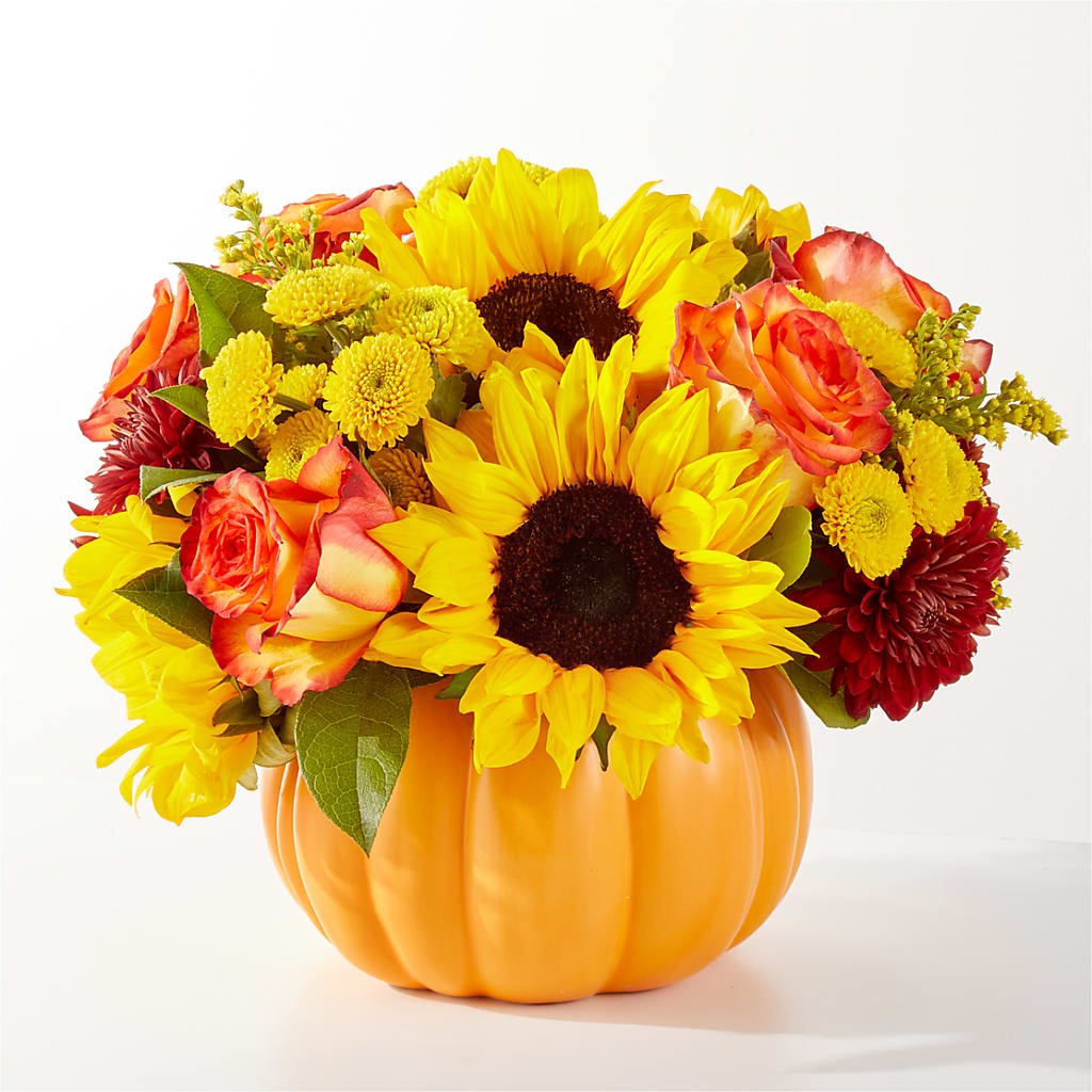 Golden Gourd Pumpkin Bouquet – Gunnels Florist Inc, Cookeville TN