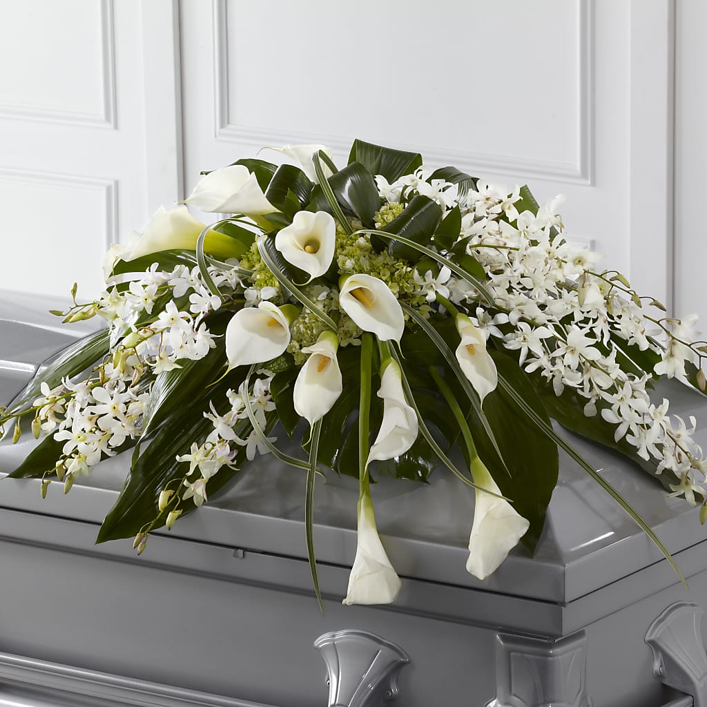 Angel Wings Casket Spray – Gunnels Florist Inc, Cookeville TN