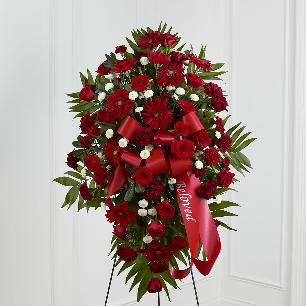 Treasured Memories Standing Spray – Gunnels Florist Inc, Cookeville TN