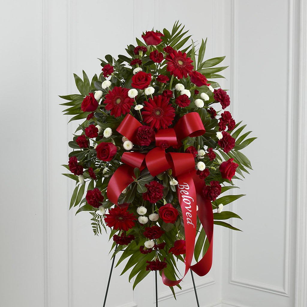 Treasured Memories Standing Spray – Gunnels Florist Inc, Cookeville TN