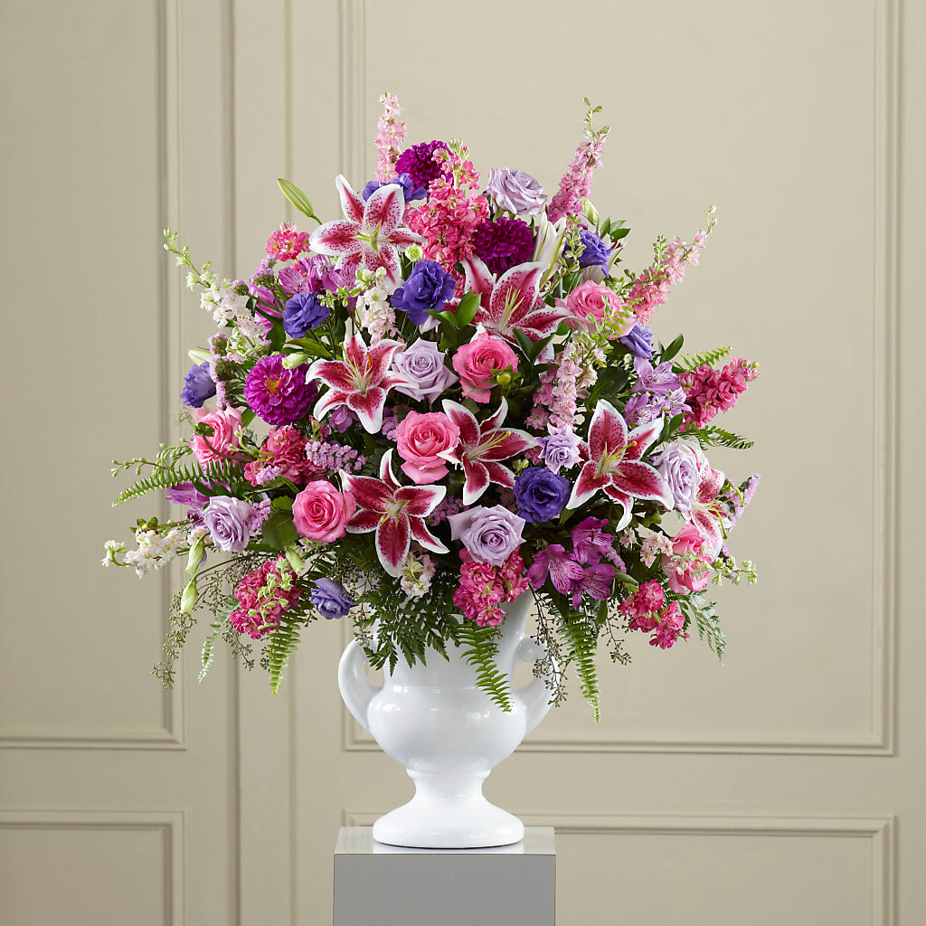 Peaceful Tribute Arrangement – Gunnels Florist Inc, Cookeville TN