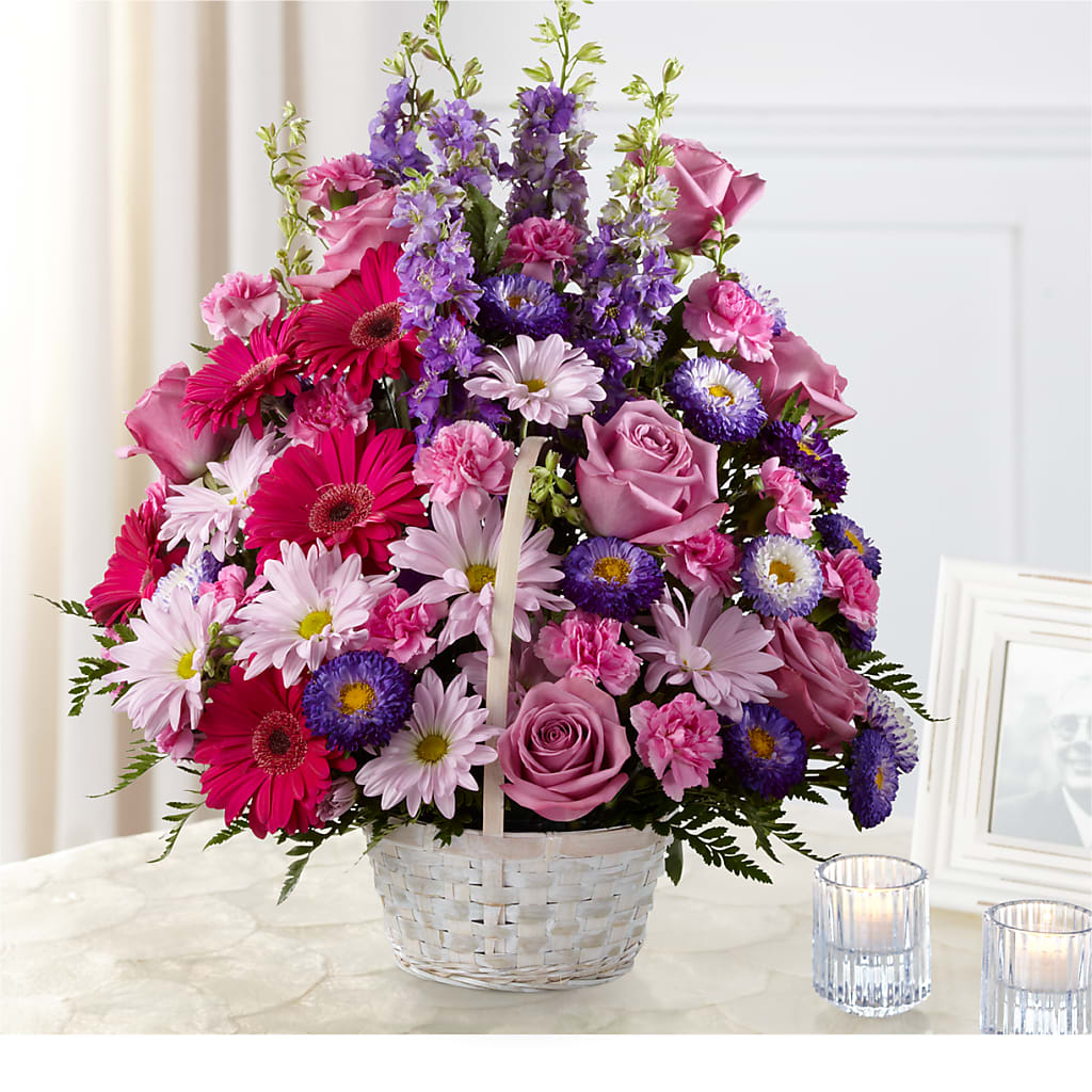 Pastel Peace Basket – Gunnels Florist Inc, Cookeville TN