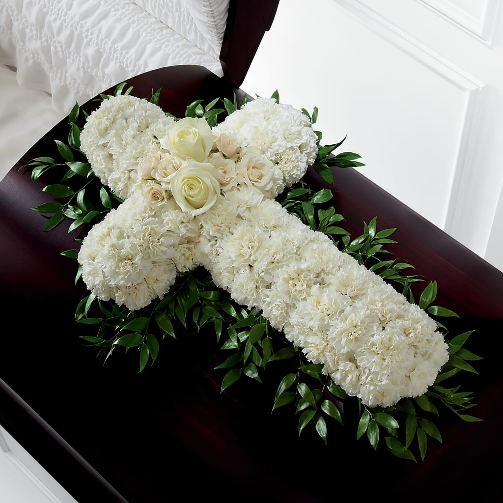 Peaceful Memories Casket Spray (Standard) – Gunnels Florist Inc, Cookeville TN