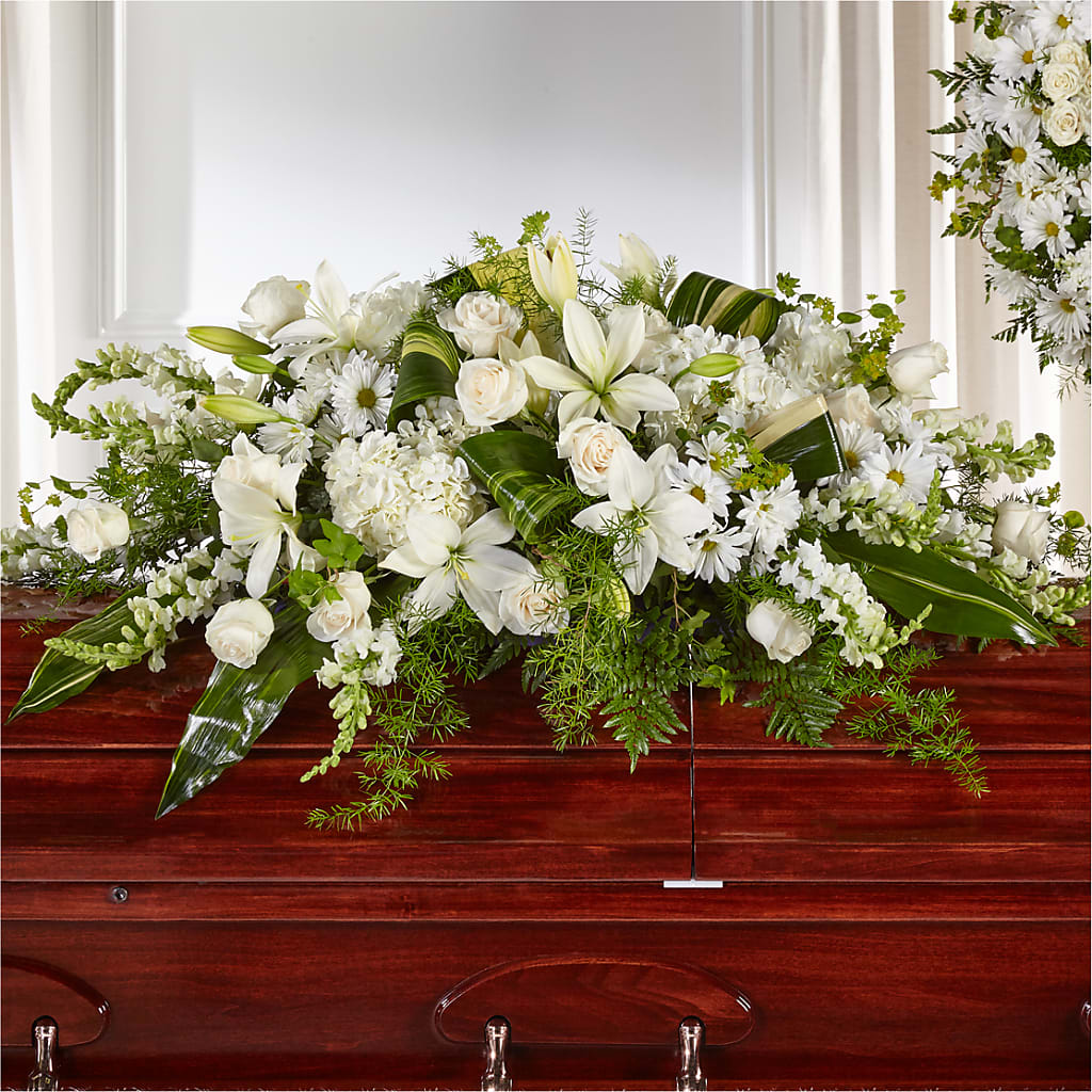 Abundance Casket Spray – Gunnels Florist Inc, Cookeville TN
