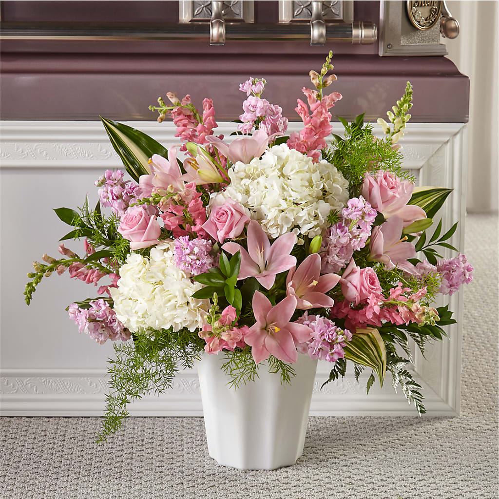 Simply Serene Floor Basket – Gunnels Florist Inc, Cookeville TN