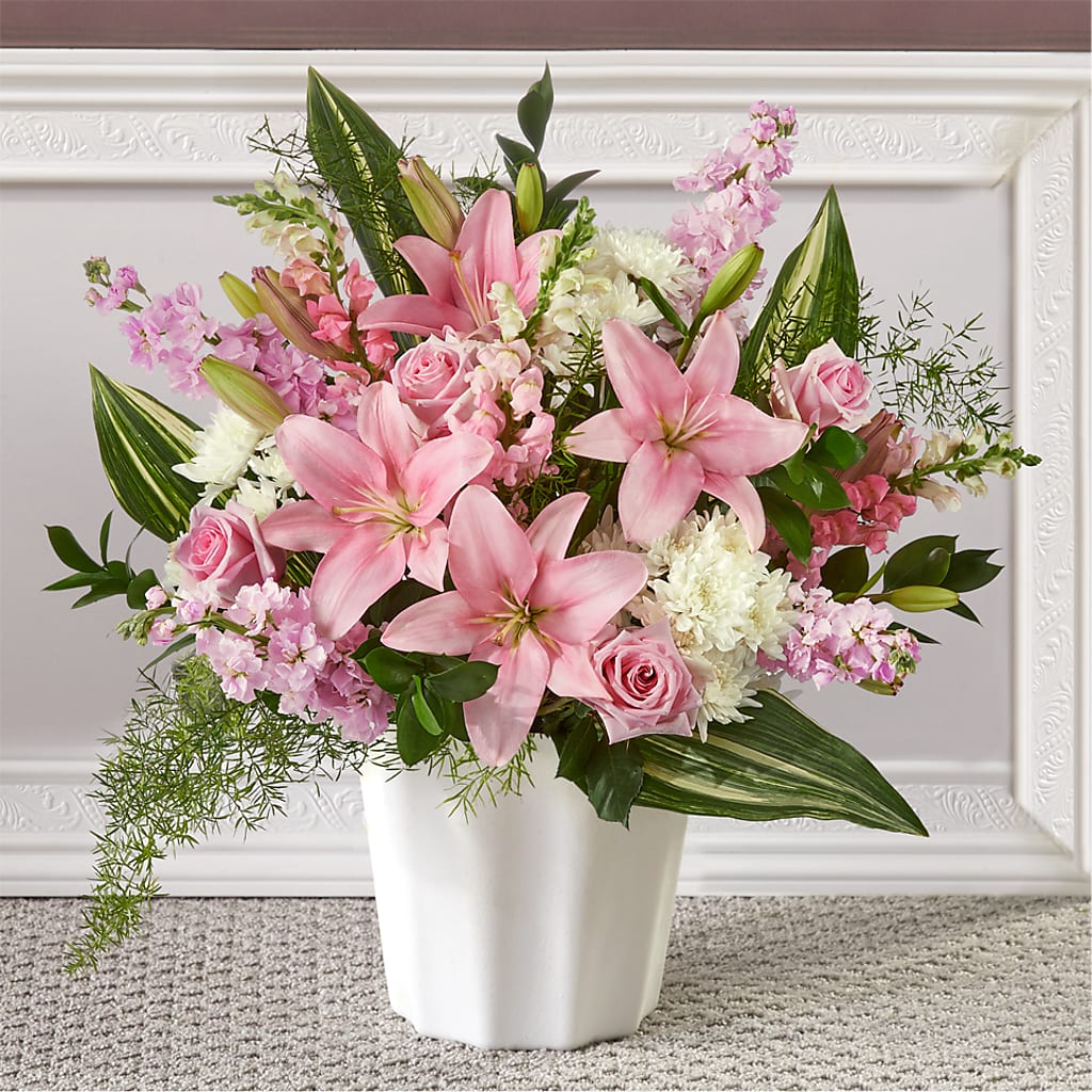 Simply Serene Floor Basket – Gunnels Florist Inc, Cookeville TN
