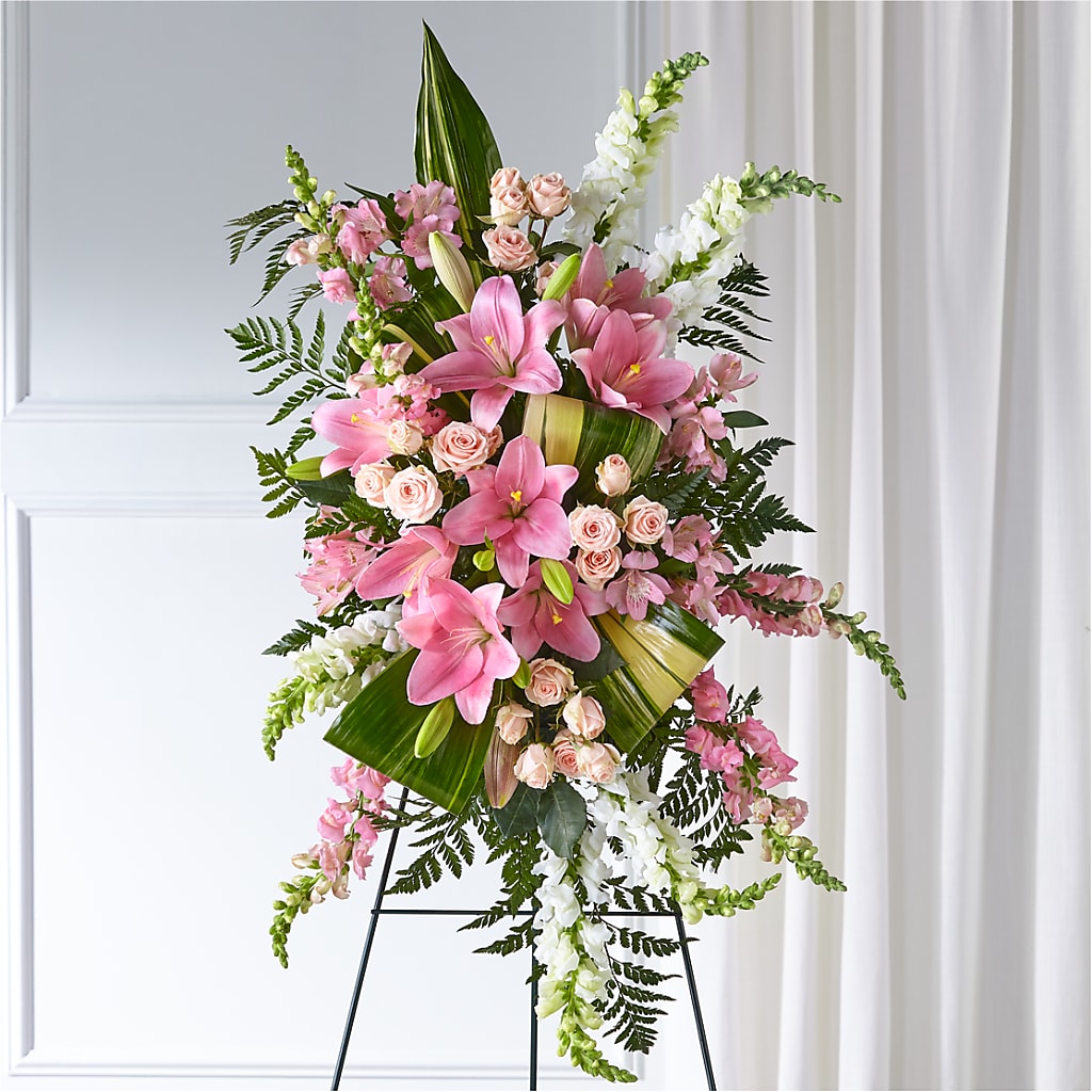 Elegant Embrace Standing Spray – Gunnels Florist Inc, Cookeville TN