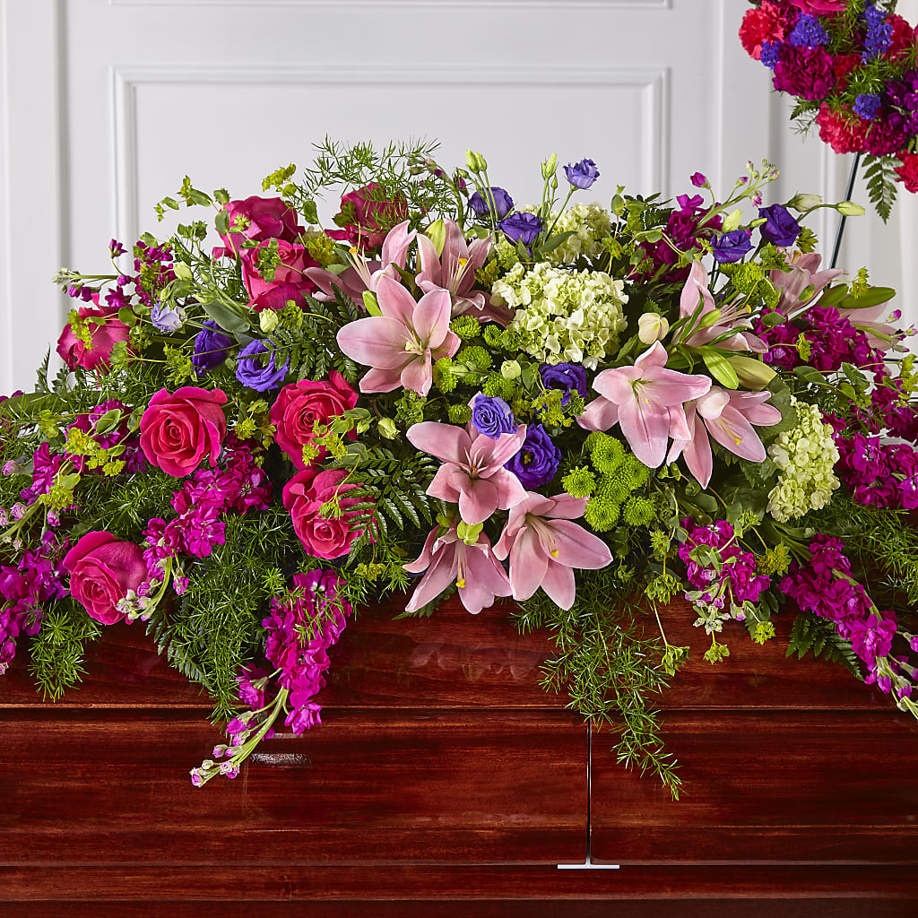 Radiant Tribute Casket Spray – Gunnels Florist Inc, Cookeville TN