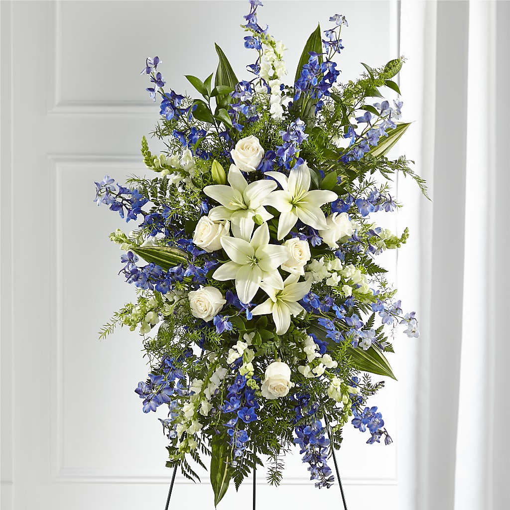 Faithful Friend Standing Spray – Gunnels Florist Inc, Cookeville TN