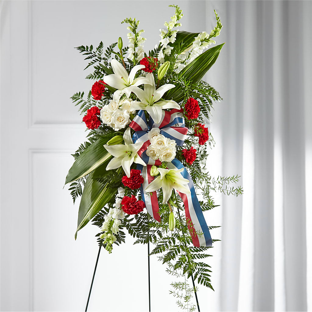 Stars of Life Standing Spray – Gunnels Florist Inc, Cookeville TN