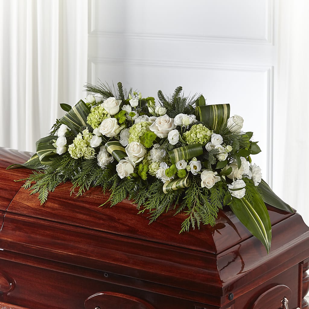 Hopeful Gesture Casket Spray – Gunnels Florist Inc, Cookeville TN