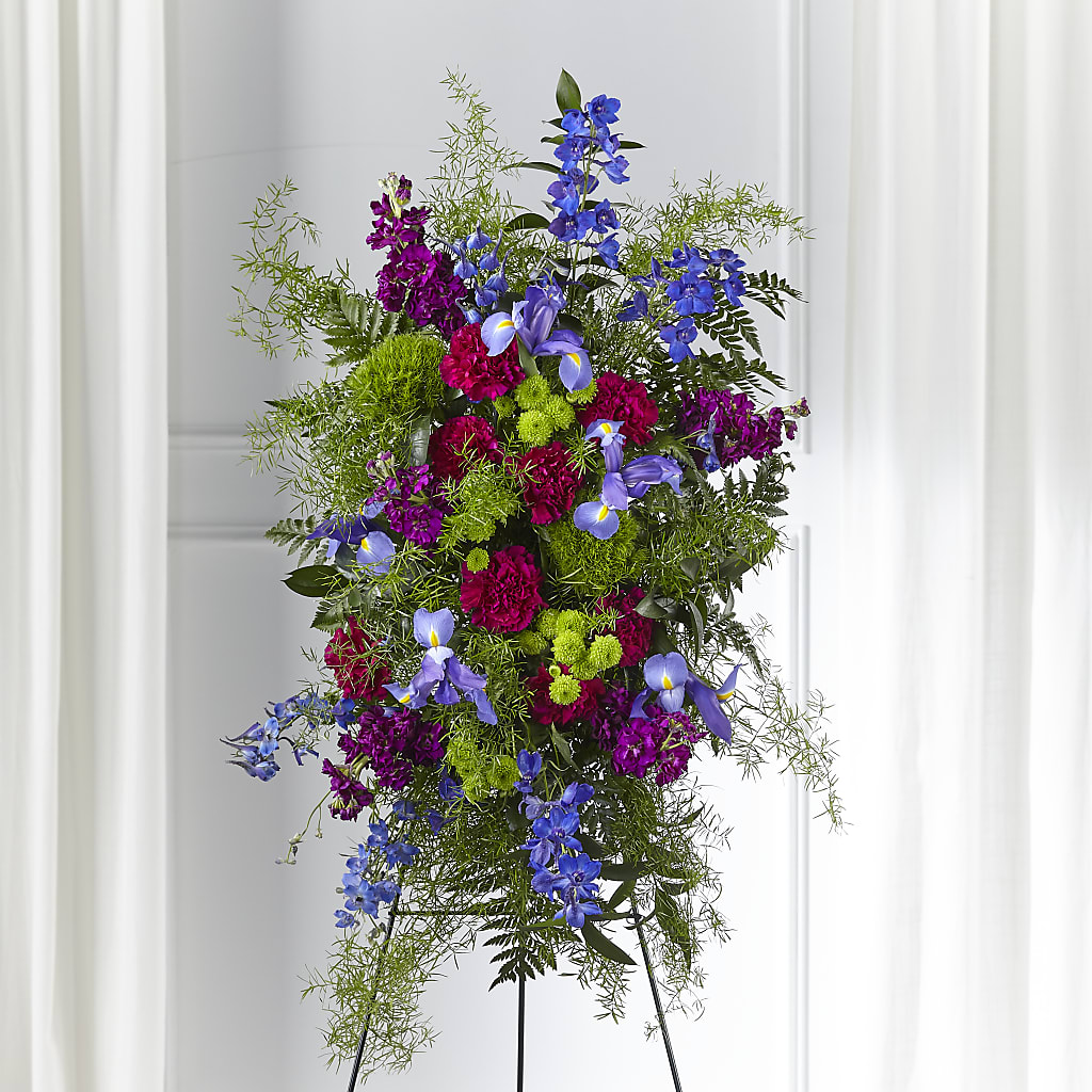 Heavenly Skies Standing Spray – Gunnels Florist Inc, Cookeville TN
