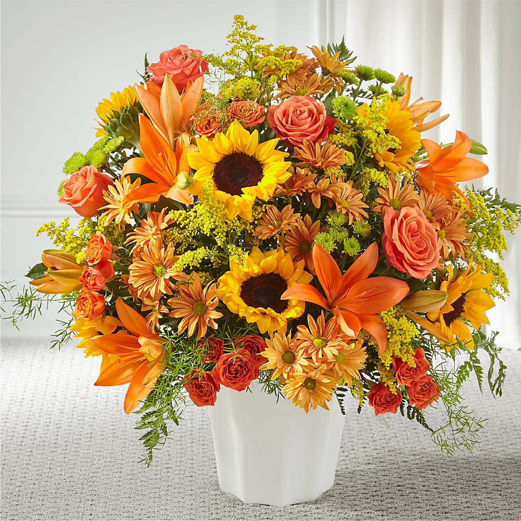 Harvest Thoughts Floor Basket – Gunnels Florist Inc, Cookeville TN
