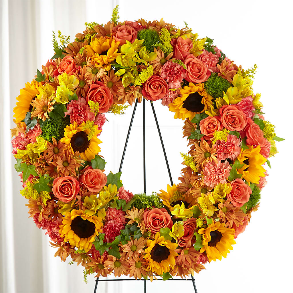 Autumnal Memories Wreath (Standard) – Gunnels Florist Inc, Cookeville TN