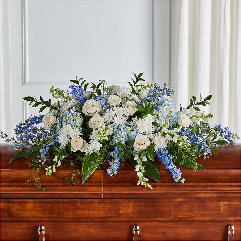 Timeless Essence Casket Spray – Gunnels Florist Inc, Cookeville TN