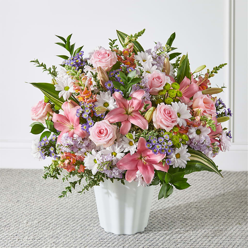 Abundant Compassion Floor Basket – Gunnels Florist Inc, Cookeville TN