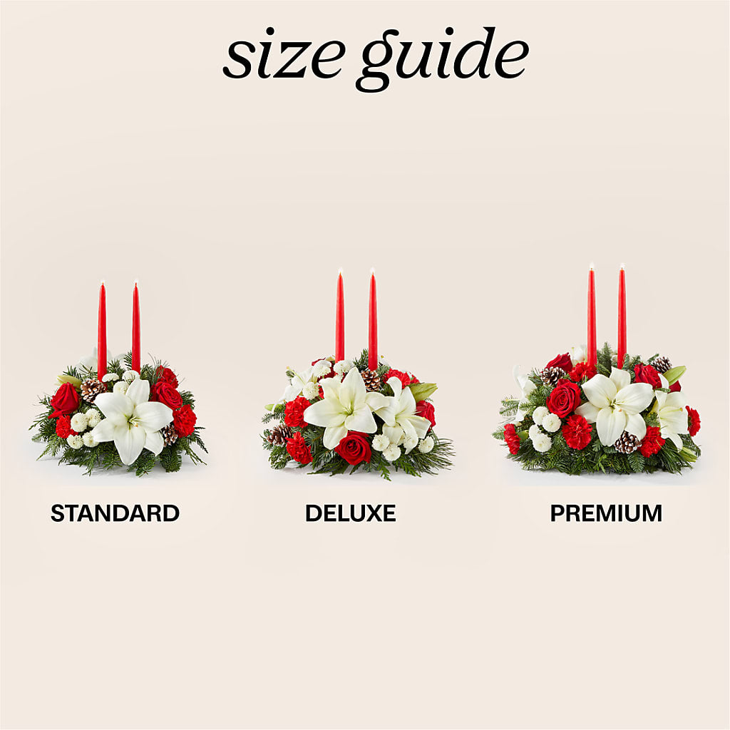 Seasonal Festivities Centerpiece – Gunnels Florist Inc, Cookeville TN
