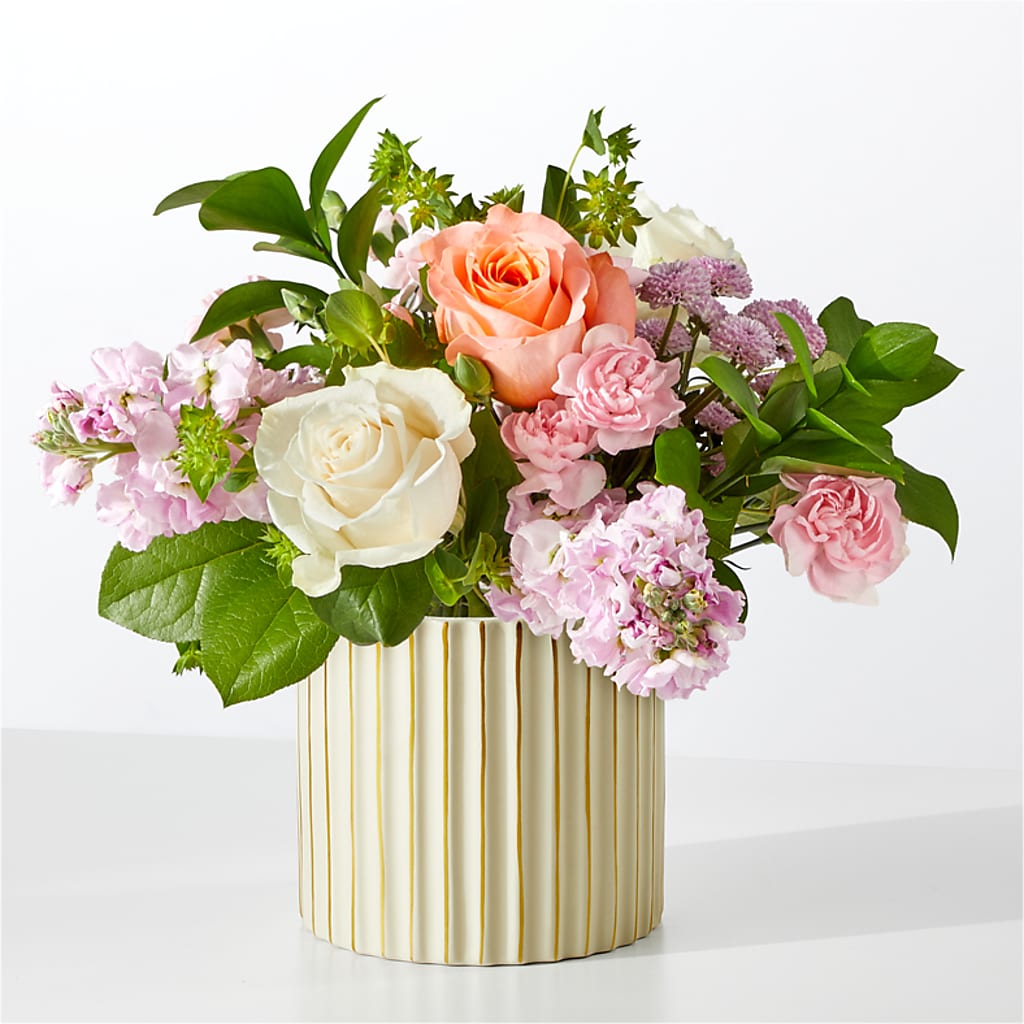 French Market Bouquet with Ivory Vase – Gunnels Florist Inc, Cookeville TN