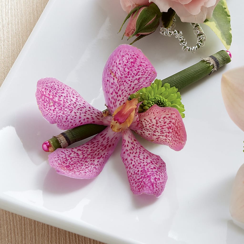 Pink Mokara Boutonniere – Gunnels Florist Inc, Cookeville TN