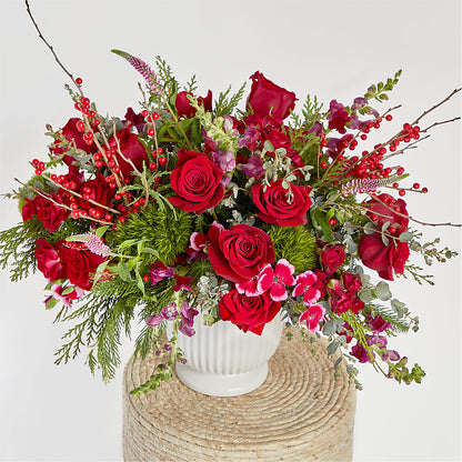 Big Red Bow Bouquet –  Gunnels Florist Inc, Cookeville TN