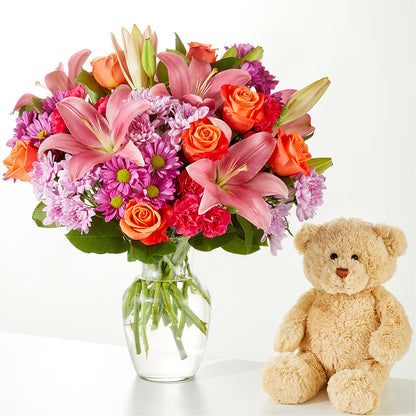One and Only Bouquet and Bear Bundle –  Gunnels Florist Inc, Cookeville TN