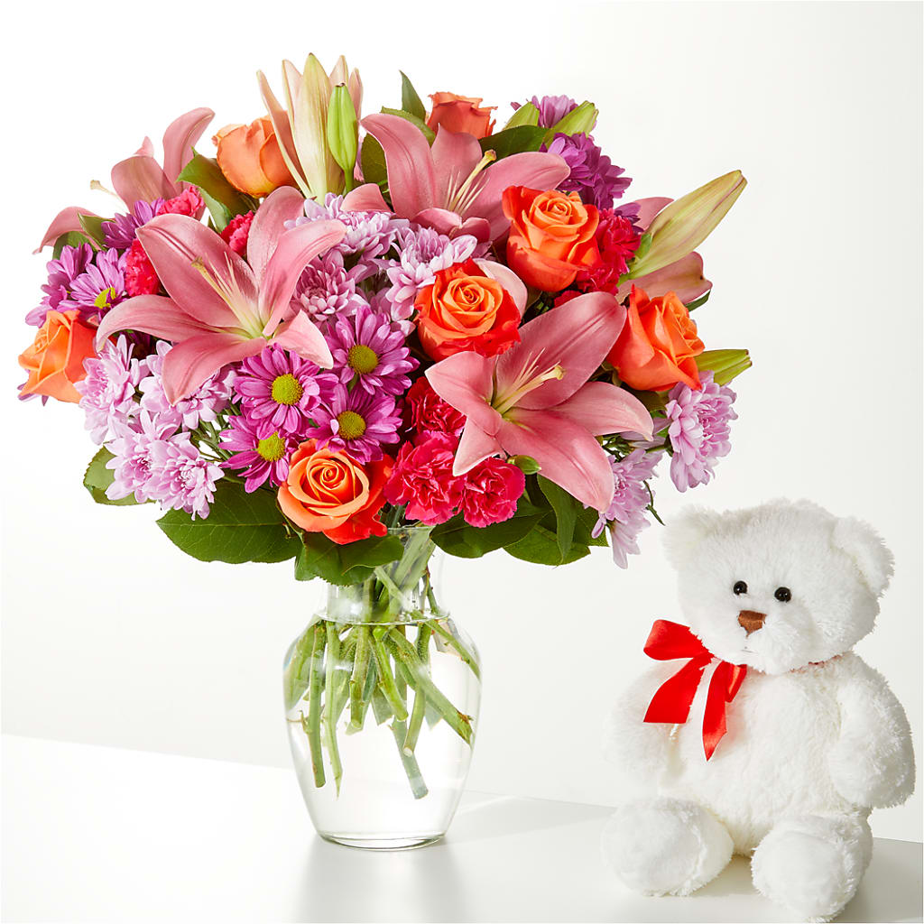One and Only Bouquet and Bear Bundle –  Gunnels Florist Inc, Cookeville TN