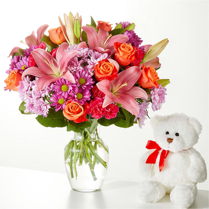 One and Only Bouquet and Bear Bundle –  Gunnels Florist Inc, Cookeville TN