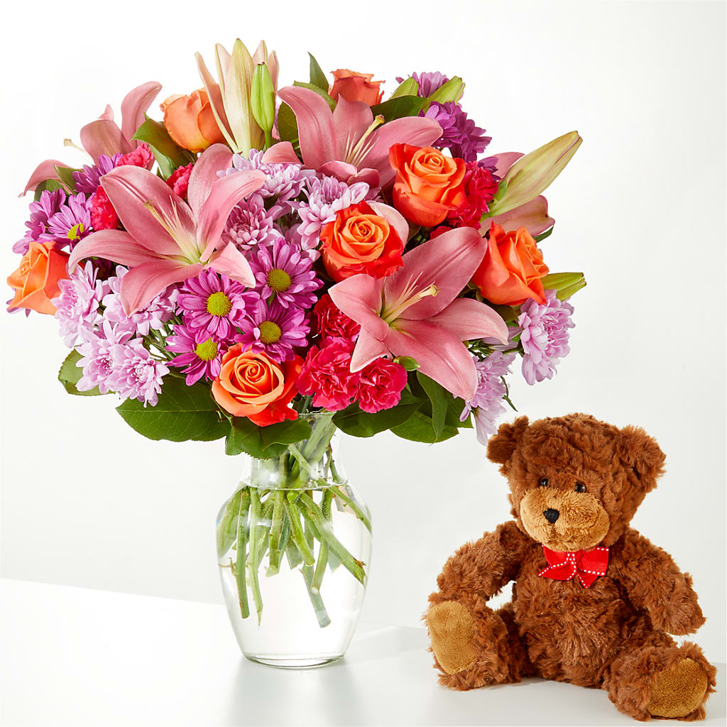 One and Only Bouquet and Bear Bundle –  Gunnels Florist Inc, Cookeville TN