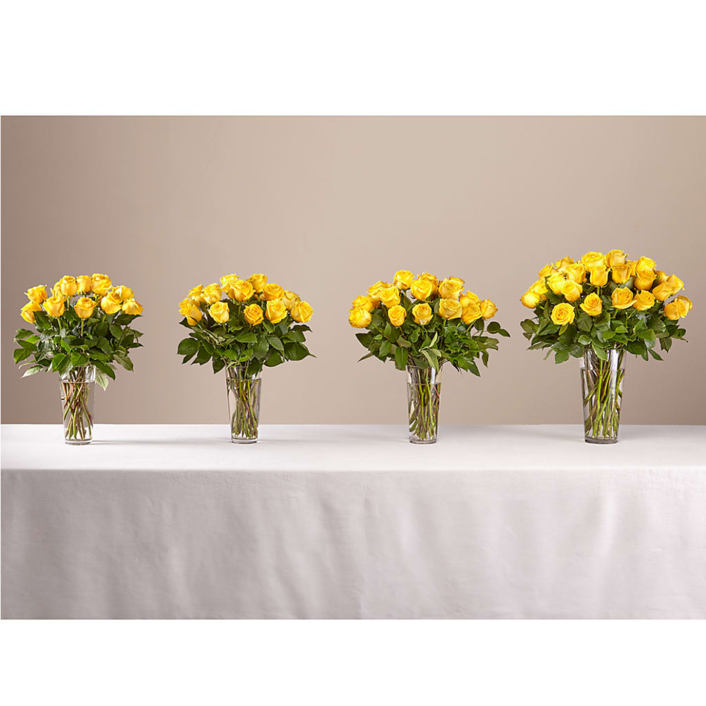 Long Stem Yellow Rose Bouquet –  Gunnels Florist Inc, Cookeville TN