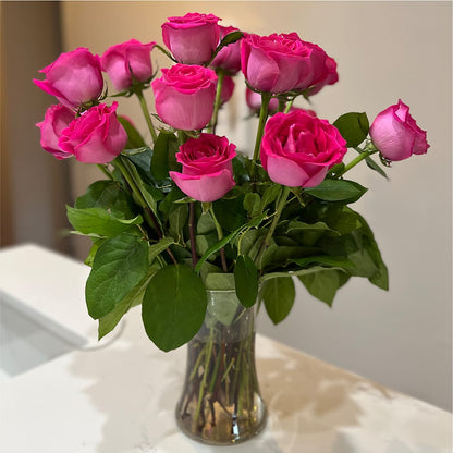 Long Stem Pink Rose Bouquet –  Gunnels Florist Inc, Cookeville TN