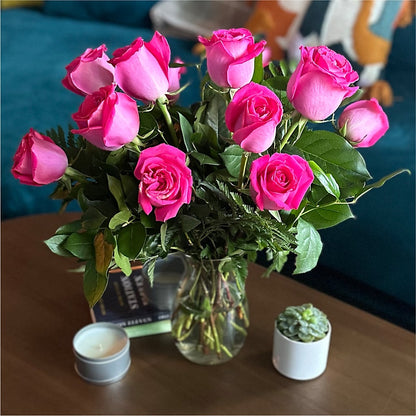 Long Stem Pink Rose Bouquet –  Gunnels Florist Inc, Cookeville TN