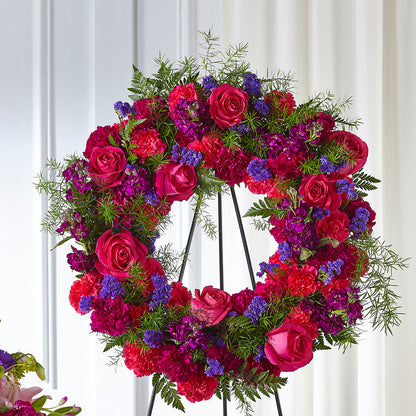 Calming Colors Wreath –  Gunnels Florist Inc, Cookeville TN