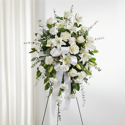 With Care Standing Spray –  Gunnels Florist Inc, Cookeville TN