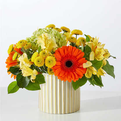 Autumn Sunshine Bouquet with Ivory Vase –  Gunnels Florist Inc, Cookeville TN