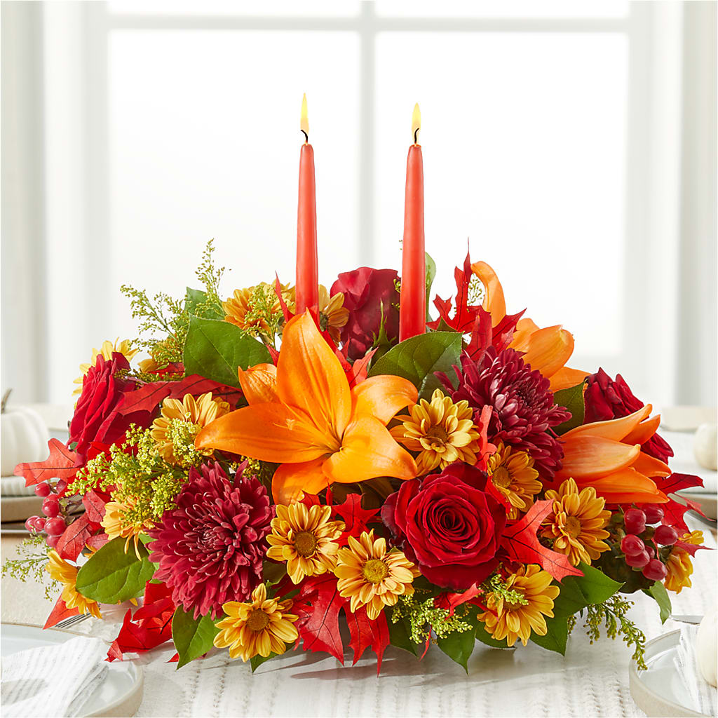 Autumn's Embrace Centerpiece –  Gunnels Florist Inc, Cookeville TN