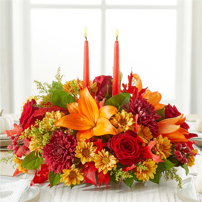 Autumn's Embrace Centerpiece –  Gunnels Florist Inc, Cookeville TN