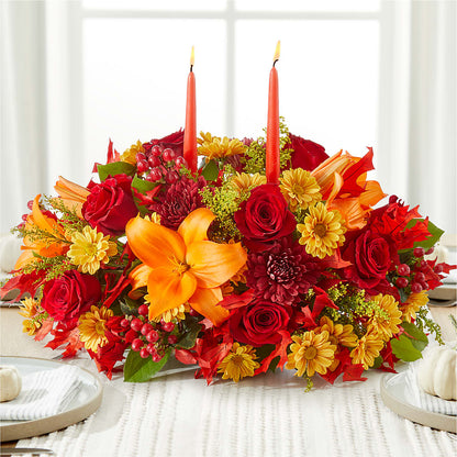 Autumn's Embrace Centerpiece –  Gunnels Florist Inc, Cookeville TN