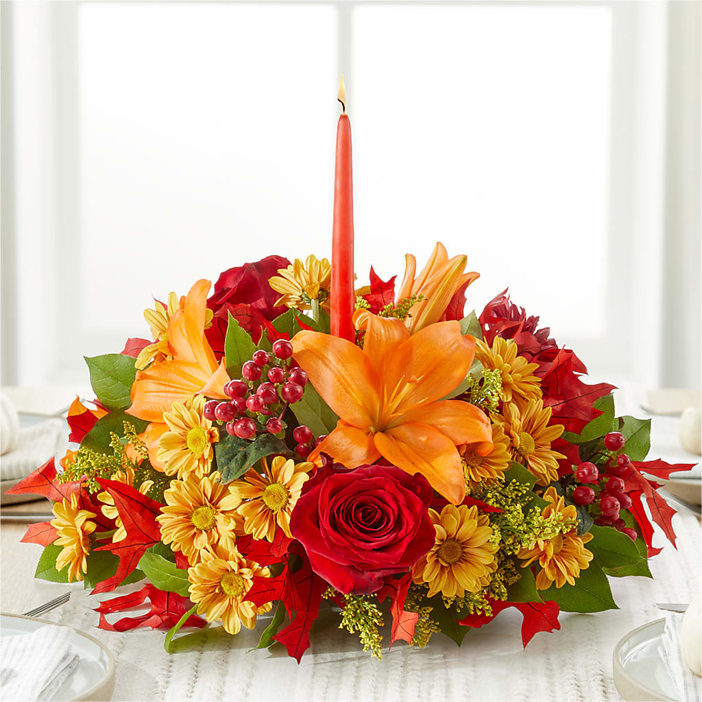 Autumn's Embrace Centerpiece –  Gunnels Florist Inc, Cookeville TN