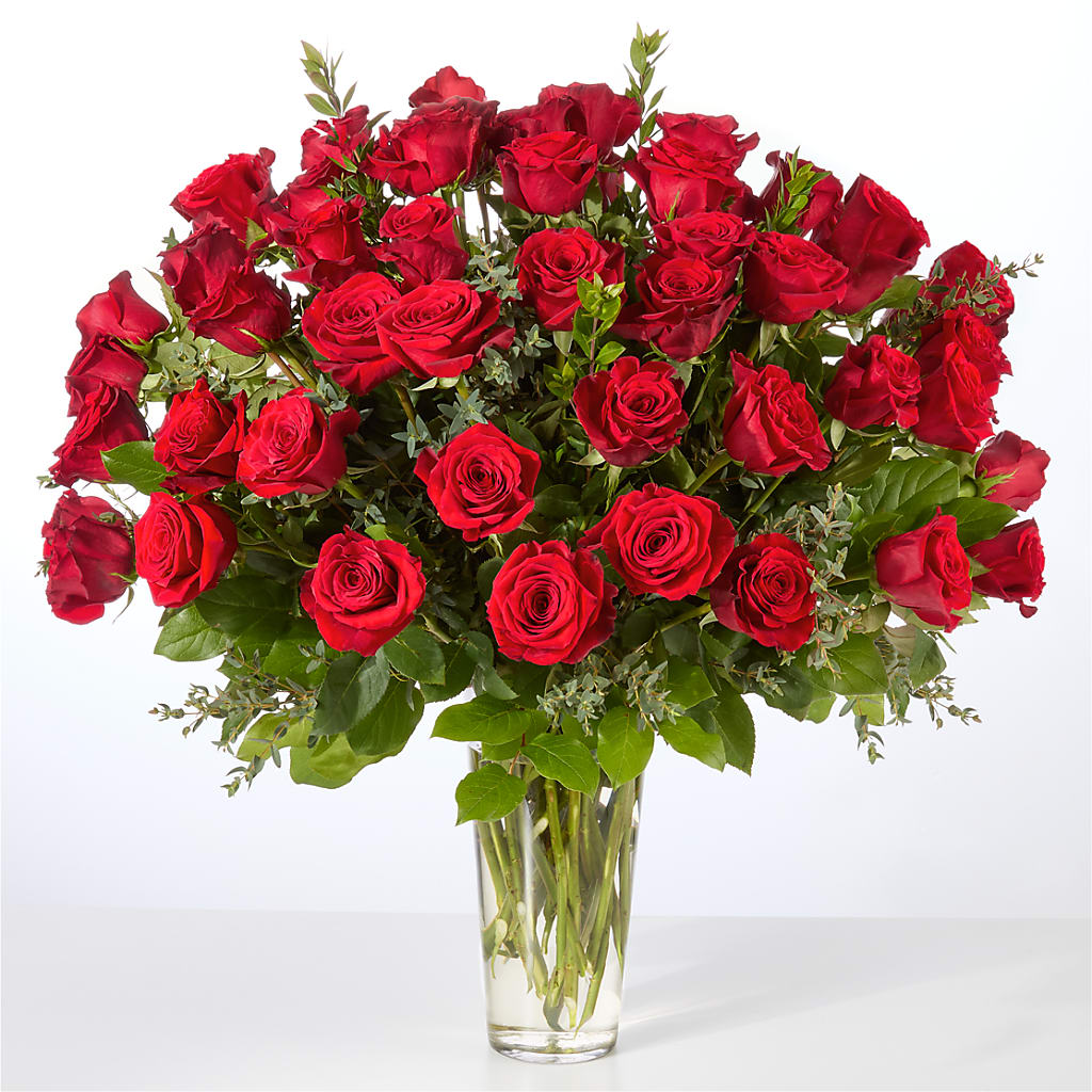 Forever Yours Fifty Stem Red Rose Bouquet –  Gunnels Florist Inc, Cookeville TN