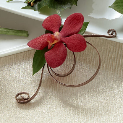 Red Mokara Boutonniere –  Gunnels Florist Inc, Cookeville TN